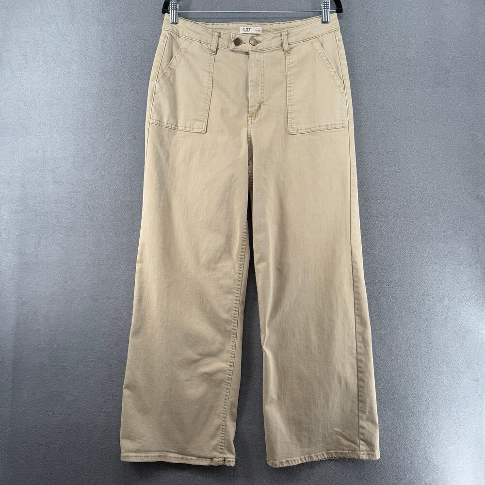 OAT New York High‎ Waist Wide Leg Jeans Womens 12 / 31 Tan Sailor Pockets